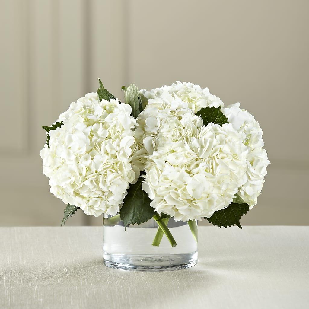 White Hydrangea Bouquet – Deeshay Custom Design, Goldsboro NC