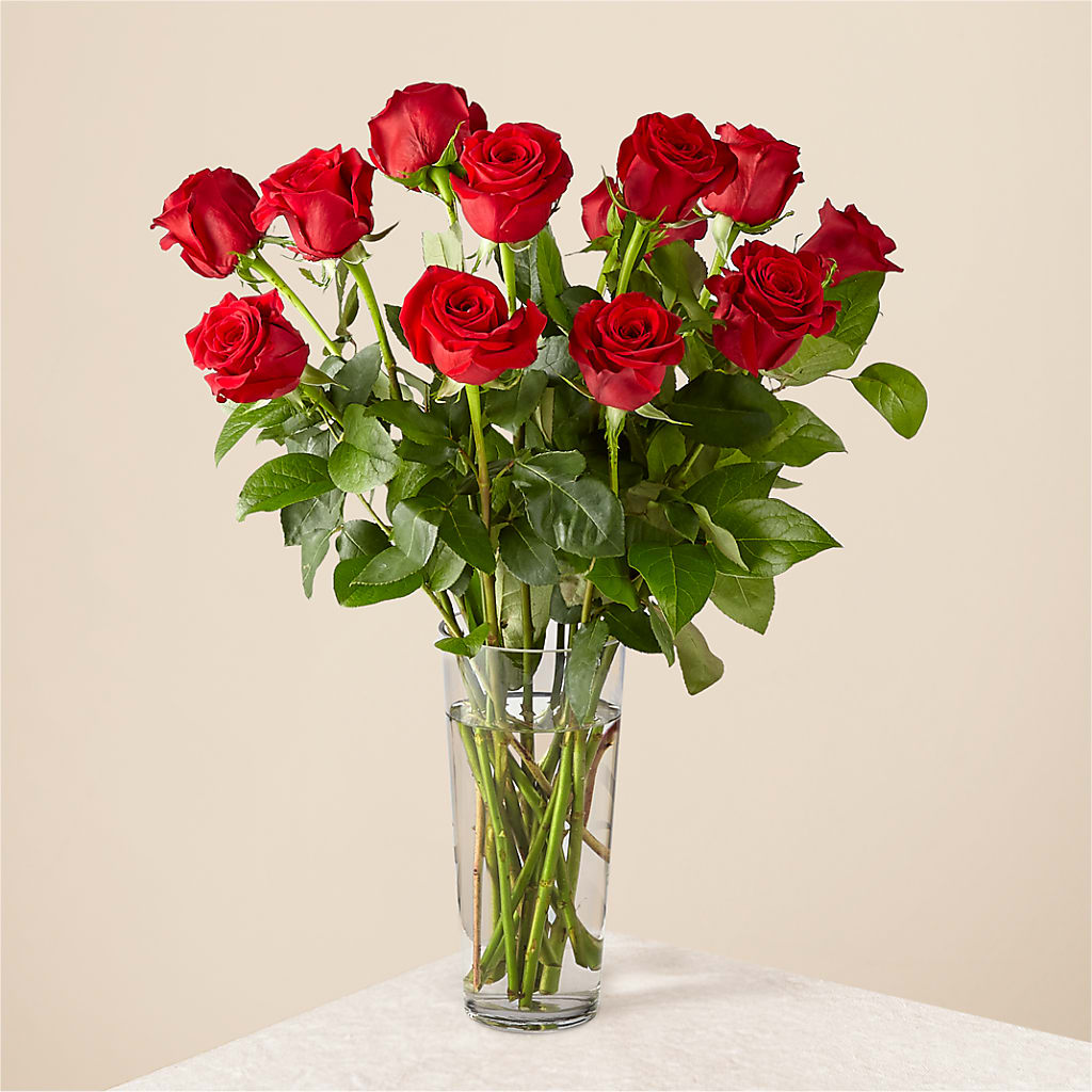Long Stem Red Rose Bouquet –  Deeshay Custom Design, Goldsboro NC
