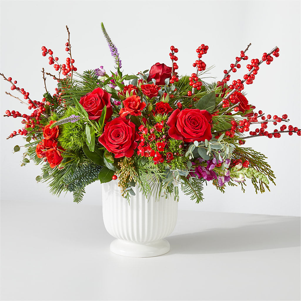 Big Red Bow Bouquet –  Deeshay Custom Design, Goldsboro NC
