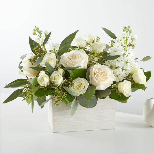 Fresh Linen Box Bouquet –  Deeshay Custom Design, Goldsboro NC
