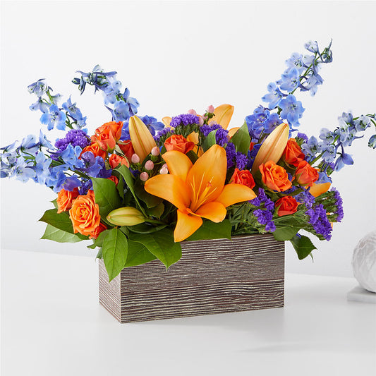 Radiant Citrus Box Bouquet – DEESHAY CUSTOM DESIGN, Goldsboro NC