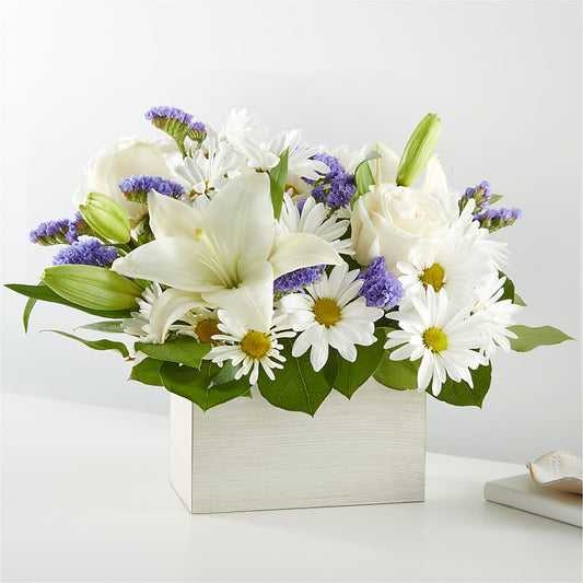 Beyond Blue Box Bouquet –  Deeshay Custom Design, Goldsboro NC