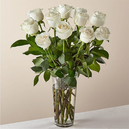 Long Stem White Rose Bouquet –  Deeshay Custom Design, Goldsboro NC