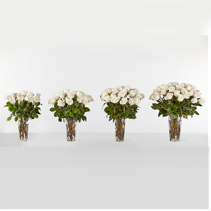 Long Stem White Rose Bouquet –  Deeshay Custom Design, Goldsboro NC