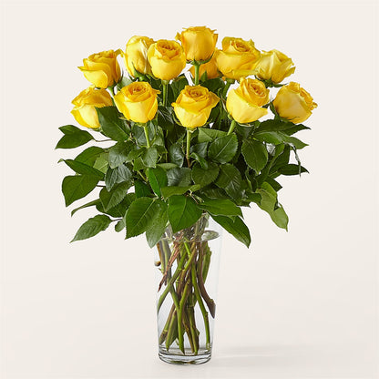 Long Stem Yellow Rose Bouquet –  Deeshay Custom Design, Goldsboro NC