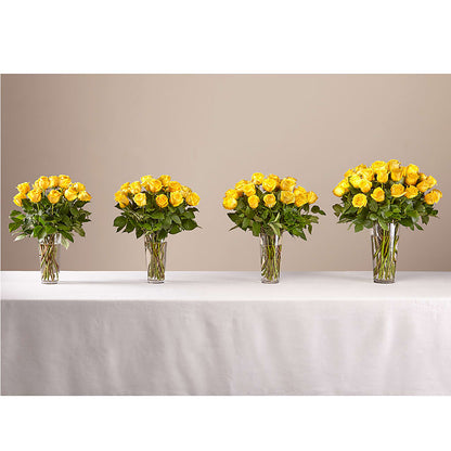 Long Stem Yellow Rose Bouquet –  Deeshay Custom Design, Goldsboro NC