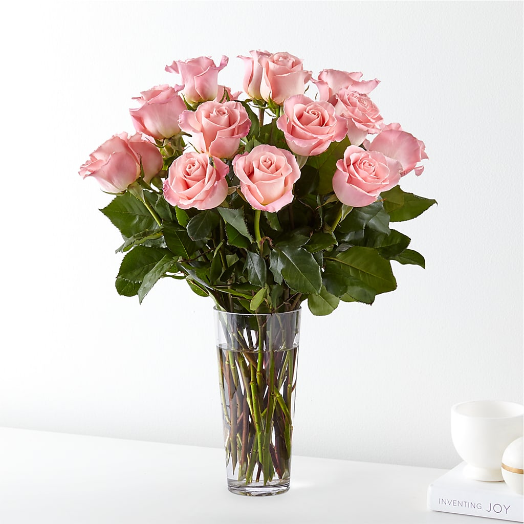 Long Stem Pink Rose Bouquet –  Deeshay Custom Design, Goldsboro NC