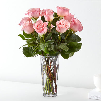 Long Stem Pink Rose Bouquet –  Deeshay Custom Design, Goldsboro NC