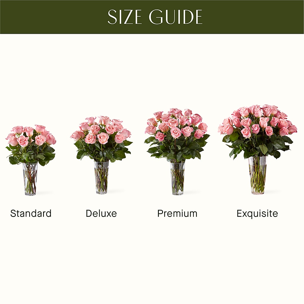 Long Stem Pink Rose Bouquet –  Deeshay Custom Design, Goldsboro NC