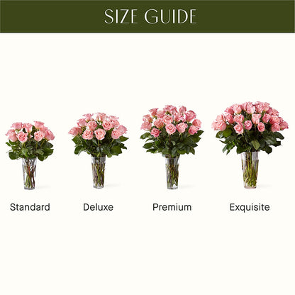 Long Stem Pink Rose Bouquet –  Deeshay Custom Design, Goldsboro NC