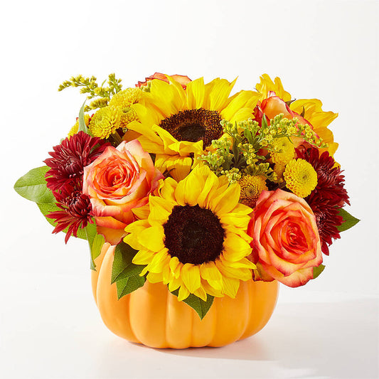 Golden Gourd Pumpkin Bouquet –  Deeshay Custom Design, Goldsboro NC