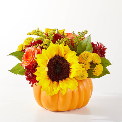 Golden Gourd Pumpkin Bouquet –  Deeshay Custom Design, Goldsboro NC