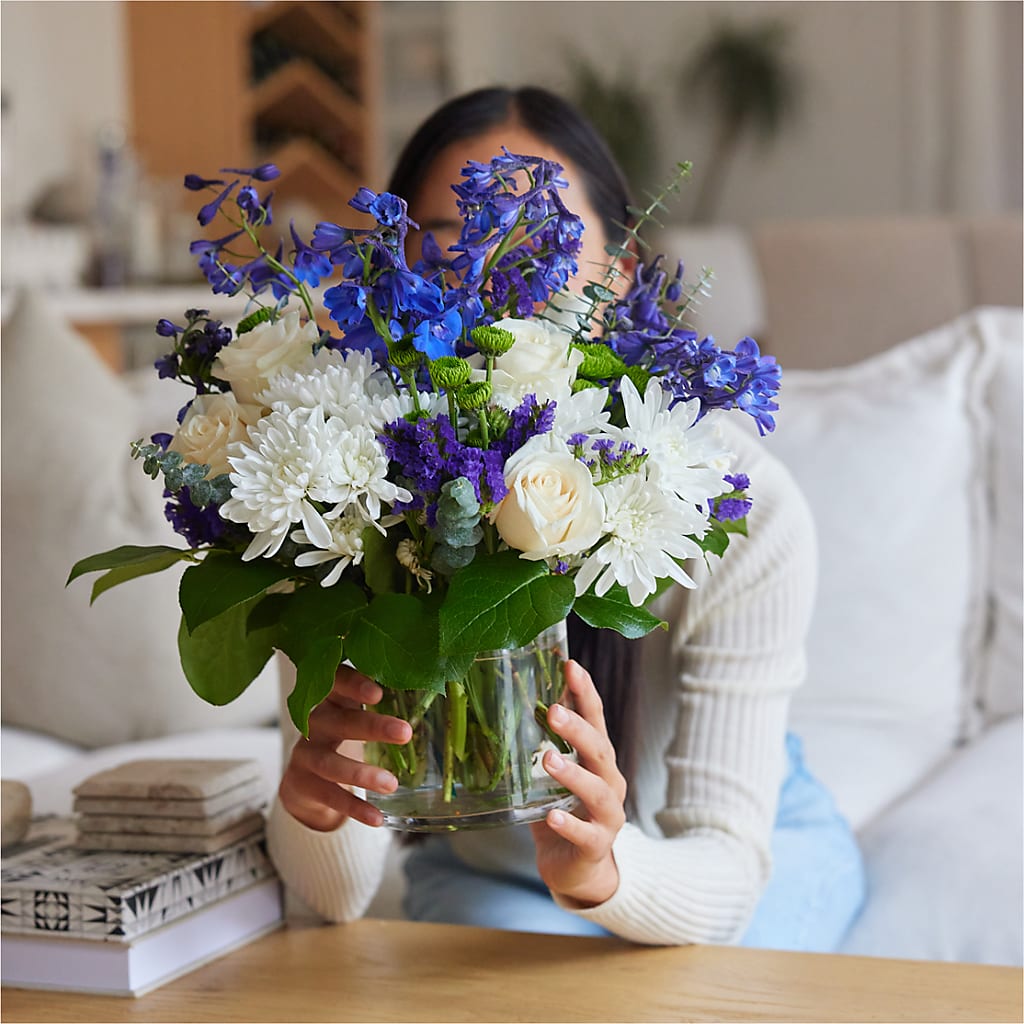 Cerulean Waves Bouquet –  Deeshay Custom Design, Goldsboro NC