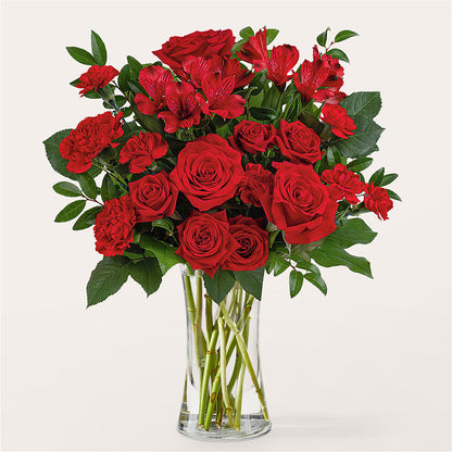 Brilliant Ruby Bouquet –  Deeshay Custom Design, Goldsboro NC