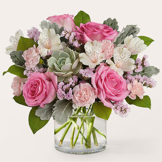 Dusty Rose Bouquet –  Deeshay Custom Design, Goldsboro NC