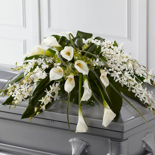 Angel Wings Casket Spray –  Deeshay Custom Design, Goldsboro NC