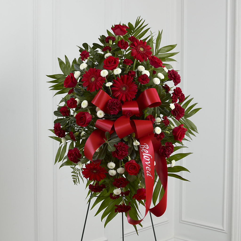 Treasured Memories Standing Spray –  Deeshay Custom Design, Goldsboro NC