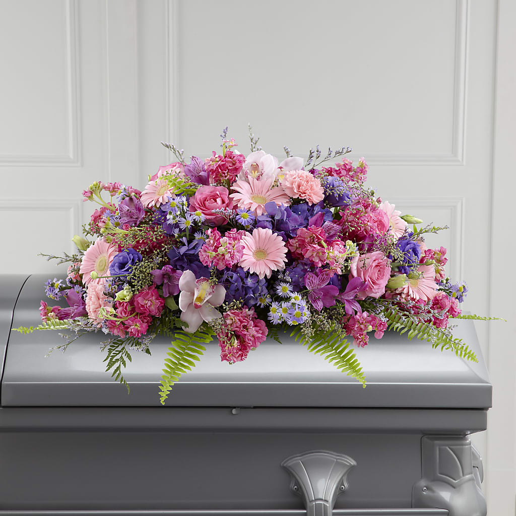 Glorious Garden Casket Spray –  Deeshay Custom Design, Goldsboro NC