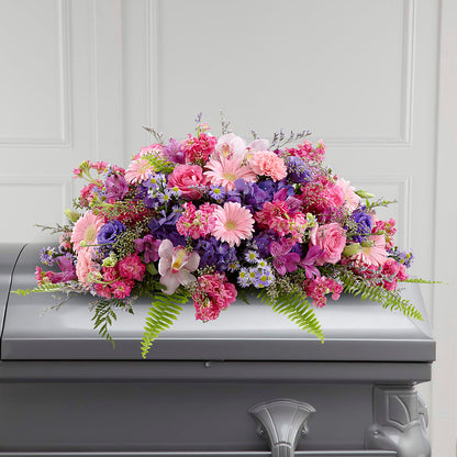 Glorious Garden Casket Spray –  Deeshay Custom Design, Goldsboro NC
