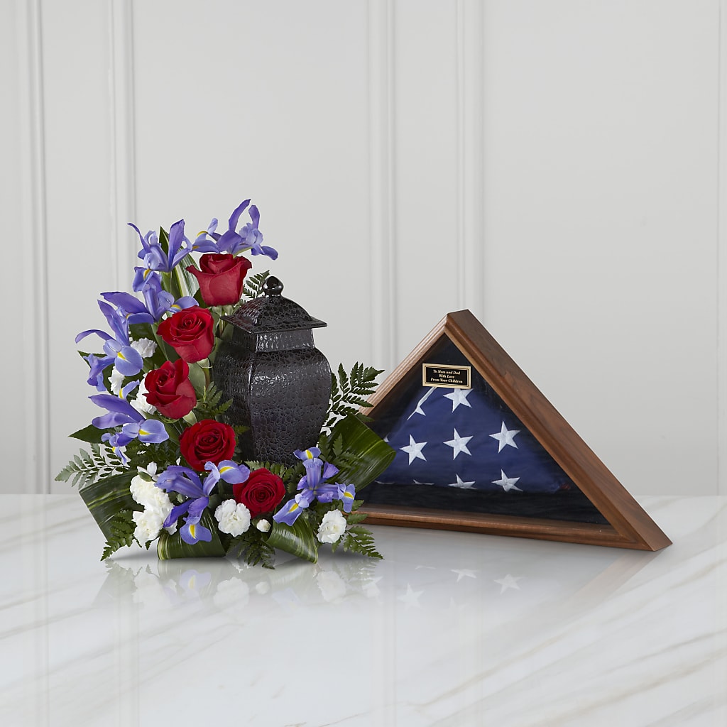 Patriotic Tribute Arrangement –  Deeshay Custom Design, Goldsboro NC