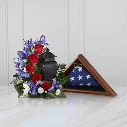 Patriotic Tribute Arrangement –  Deeshay Custom Design, Goldsboro NC