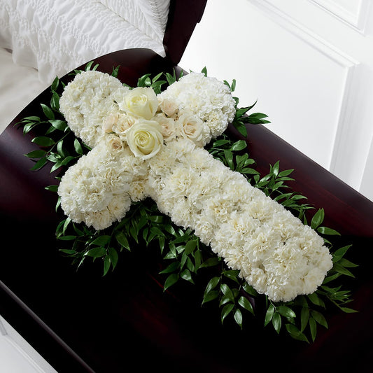 Peaceful Memories Casket Spray (Standard) –  Deeshay Custom Design, Goldsboro NC