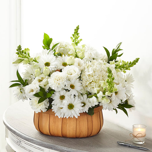 Pure Ivory Basket –  Deeshay Custom Design, Goldsboro NC
