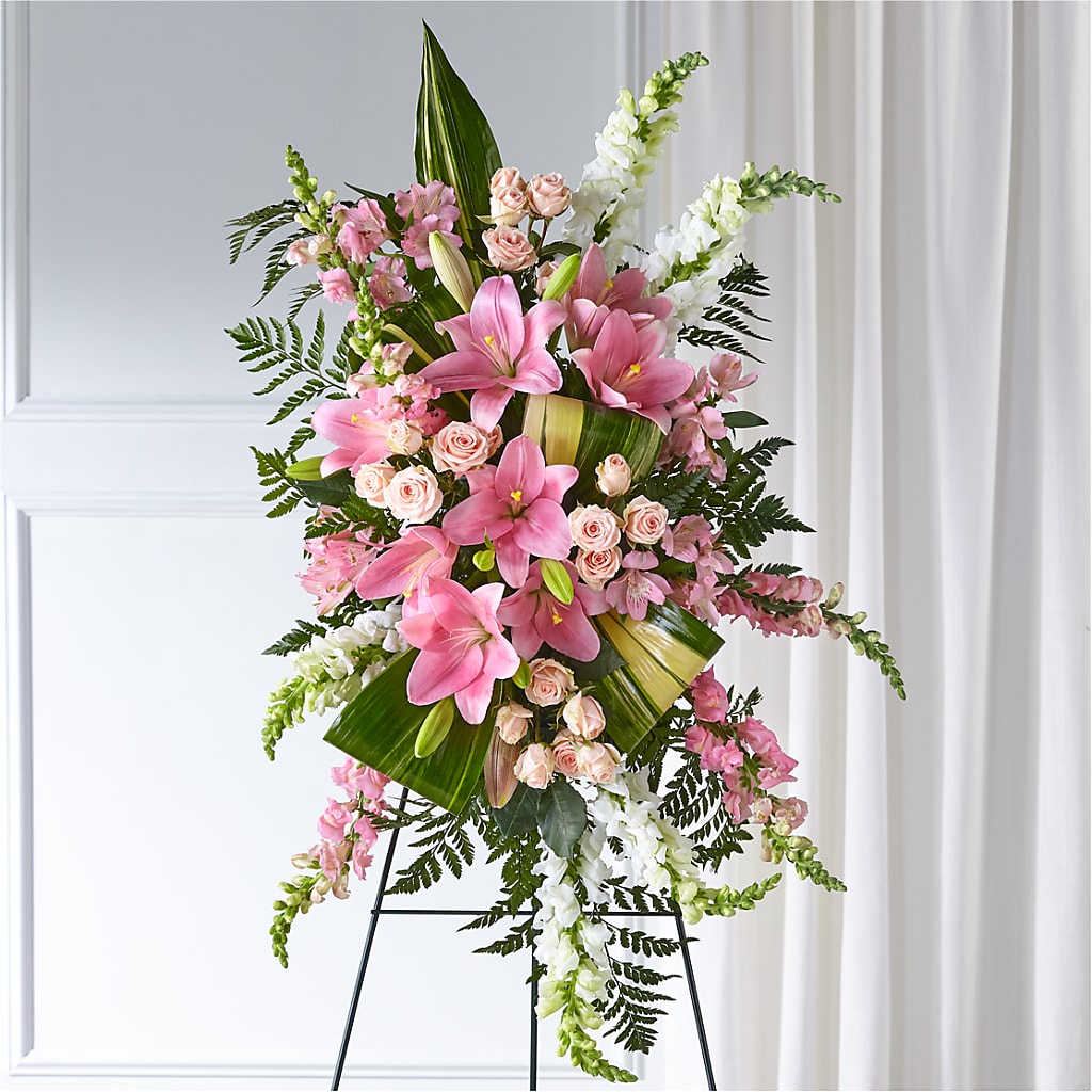 Elegant Embrace Standing Spray –  Deeshay Custom Design, Goldsboro NC