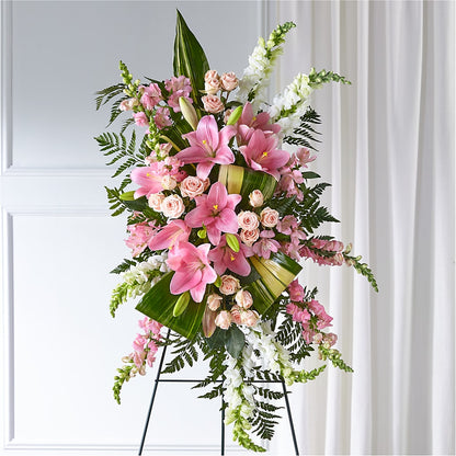 Elegant Embrace Standing Spray –  Deeshay Custom Design, Goldsboro NC