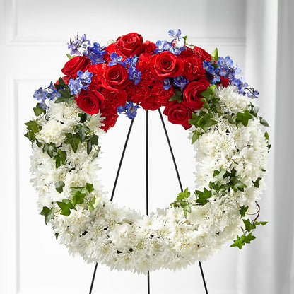 Patriotic Passion Wreath –  Deeshay Custom Design, Goldsboro NC