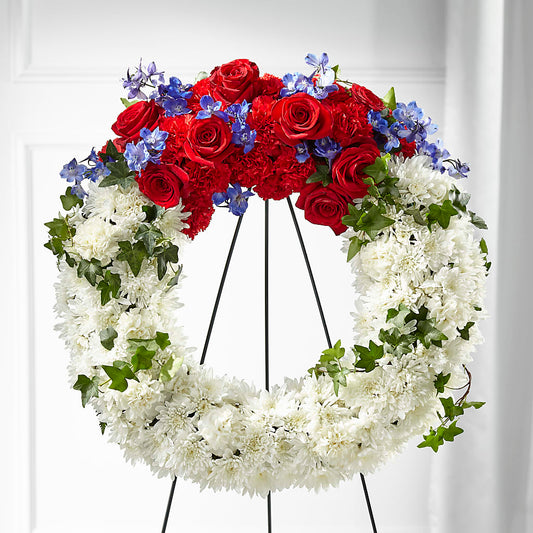 Patriotic Passion Wreath –  Deeshay Custom Design, Goldsboro NC