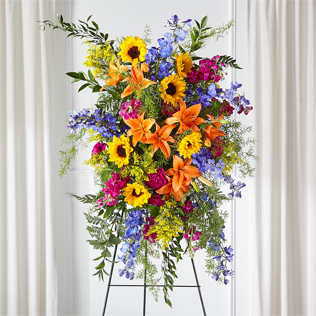Sunlit Memories Standing Spray (Standard) –  Deeshay Custom Design, Goldsboro NC