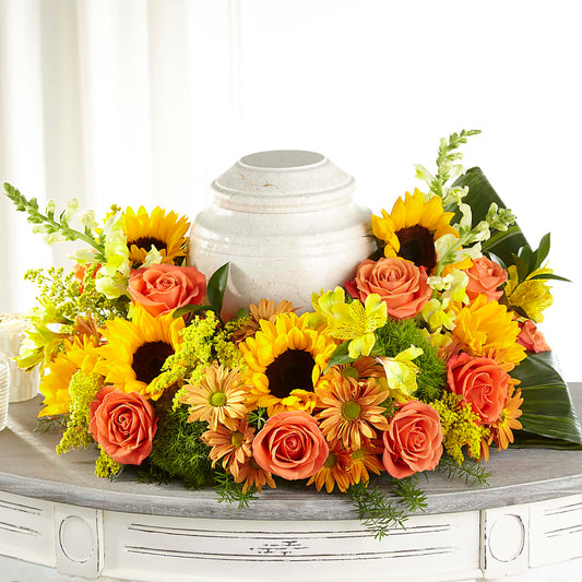 Faithful Sunflower Cremation Adornment –  Deeshay Custom Design, Goldsboro NC