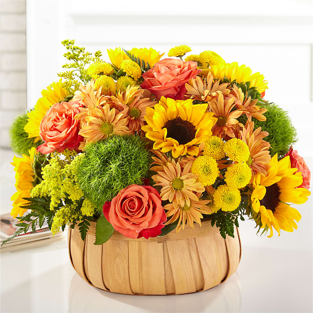 Harvest Sunflower Basket –  Deeshay Custom Design, Goldsboro NC