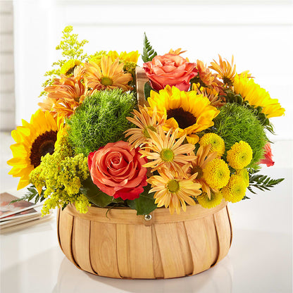 Harvest Sunflower Basket –  Deeshay Custom Design, Goldsboro NC