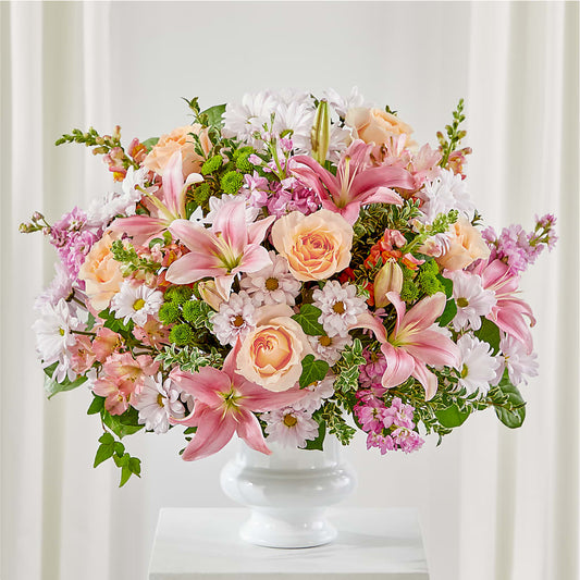 Heartfelt Gesture Urn Arrangement –  Deeshay Custom Design, Goldsboro NC