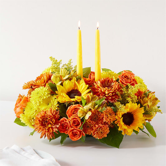 Autumn Harmony Centerpiece –  Deeshay Custom Design, Goldsboro NC