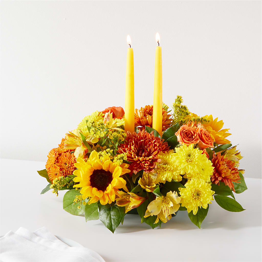 Autumn Harmony Centerpiece –  Deeshay Custom Design, Goldsboro NC