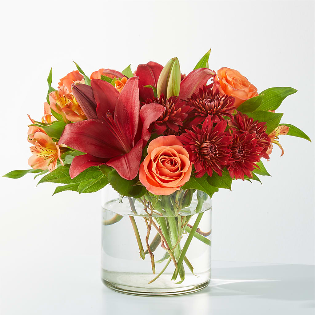 Crimson Leaves Bouquet –  Deeshay Custom Design, Goldsboro NC