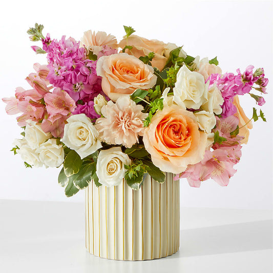 Paradise Bouquet with Ivory Vase –  Deeshay Custom Design, Goldsboro NC