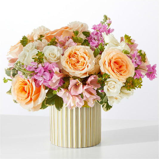 Paradise Bouquet with Ivory Vase – DEESHAY CUSTOM DESIGN, Goldsboro NC