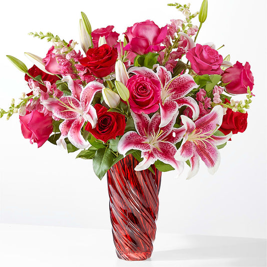 Always You Bouquet with Luxe Swirl Vase –  Deeshay Custom Design, Goldsboro NC