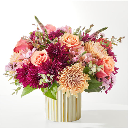 Berry Cobbler Bouquet with Ivory Vase – DEESHAY CUSTOM DESIGN, Goldsboro NC
