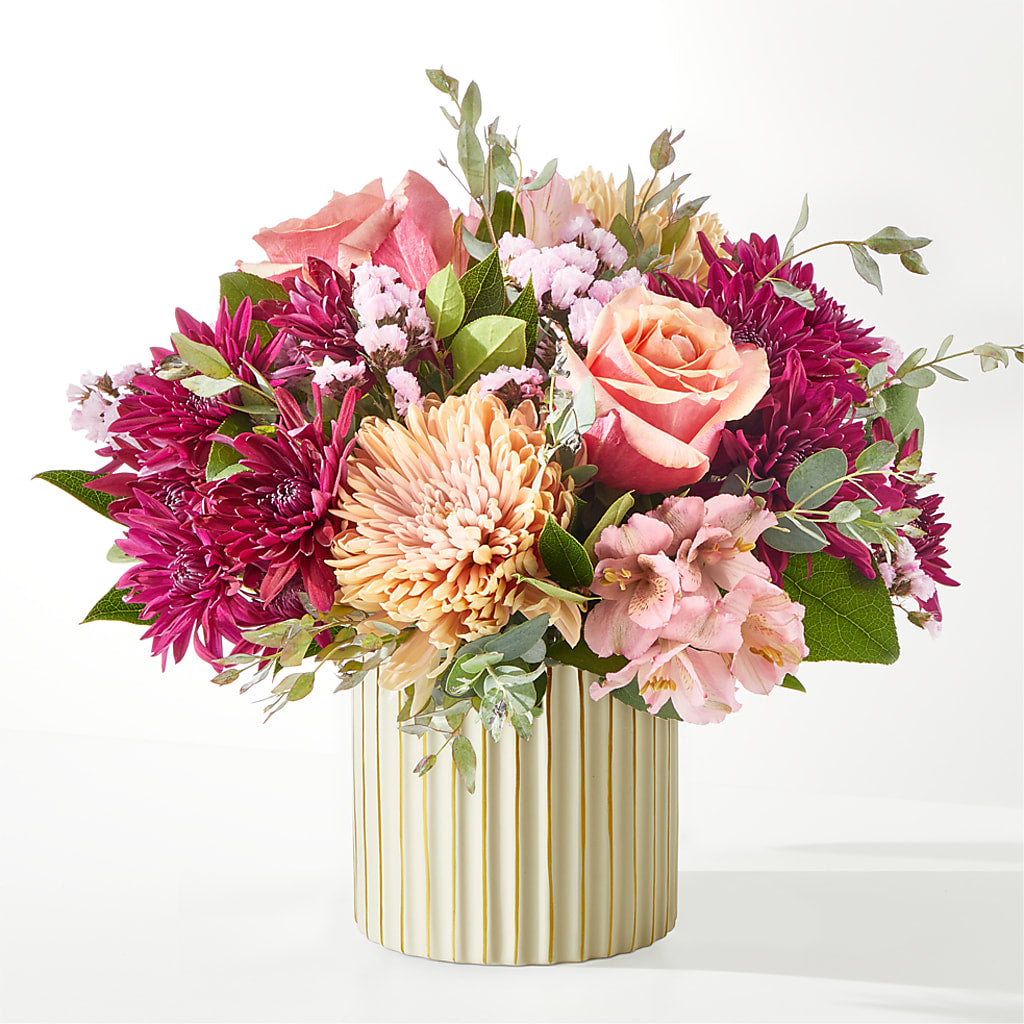 Berry Cobbler Bouquet with Ivory Vase –  Deeshay Custom Design, Goldsboro NC