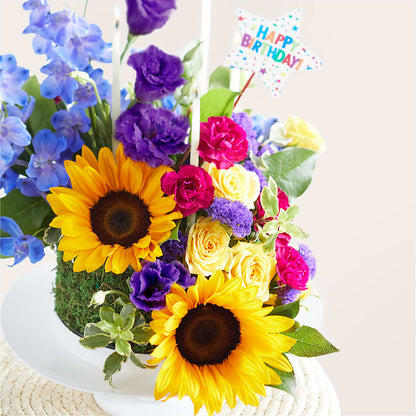 Star of the Day Floral Cake –  Deeshay Custom Design, Goldsboro NC