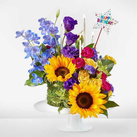 Star of the Day Floral Cake –  Deeshay Custom Design, Goldsboro NC