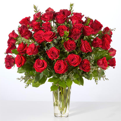 Forever Yours Fifty Stem Red Rose Bouquet –  Deeshay Custom Design, Goldsboro NC
