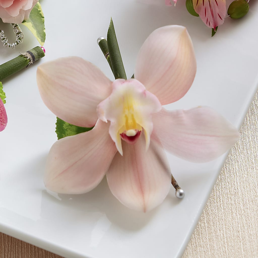 Pink Cymbidium Boutonniere –  Deeshay Custom Design, Goldsboro NC