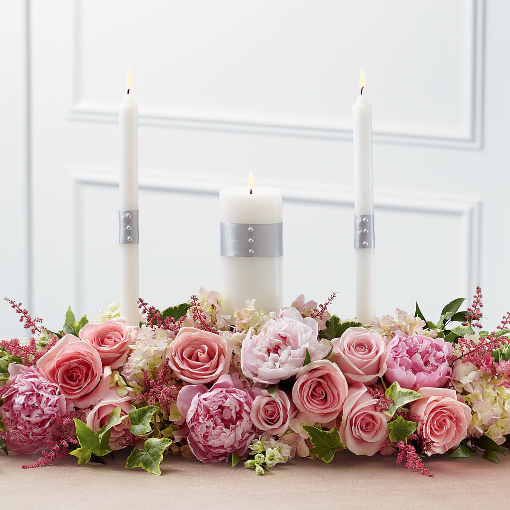 Worldwide Romance Unity Candle Arrangement –  Deeshay Custom Design, Goldsboro NC