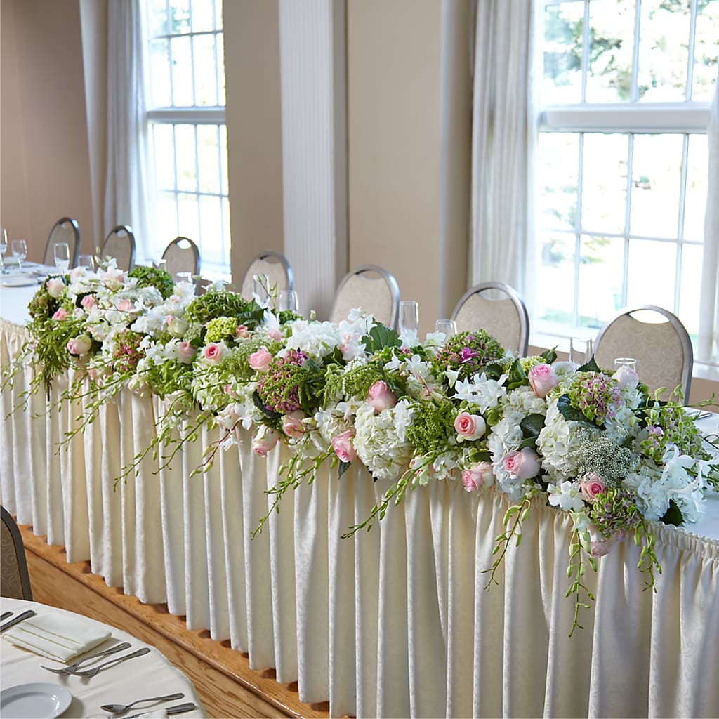 State of Joy Head Table Arrangement –  Deeshay Custom Design, Goldsboro NC